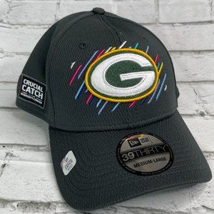New Era Green Bay Packers Crucial Catch 39Thirty Medium-Large Hat Cap